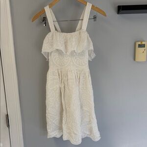 Madewell White Embroidered Dress